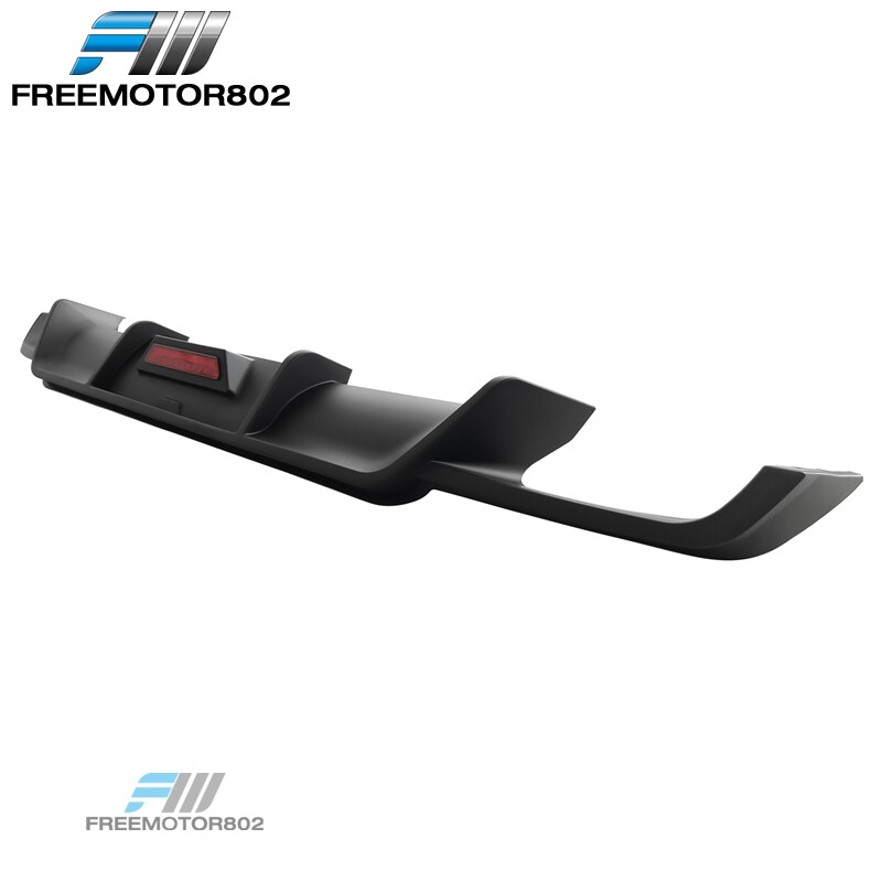 For 18-24 Toyota Camry SE XSE Rear Bumper Diffuser Spoiler Lip W/LED Matte Black