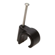 Black Nail In Pipe Clips Talon 8mm 10mm 15mm 22mm 28mm Plumbing Copper Plastic