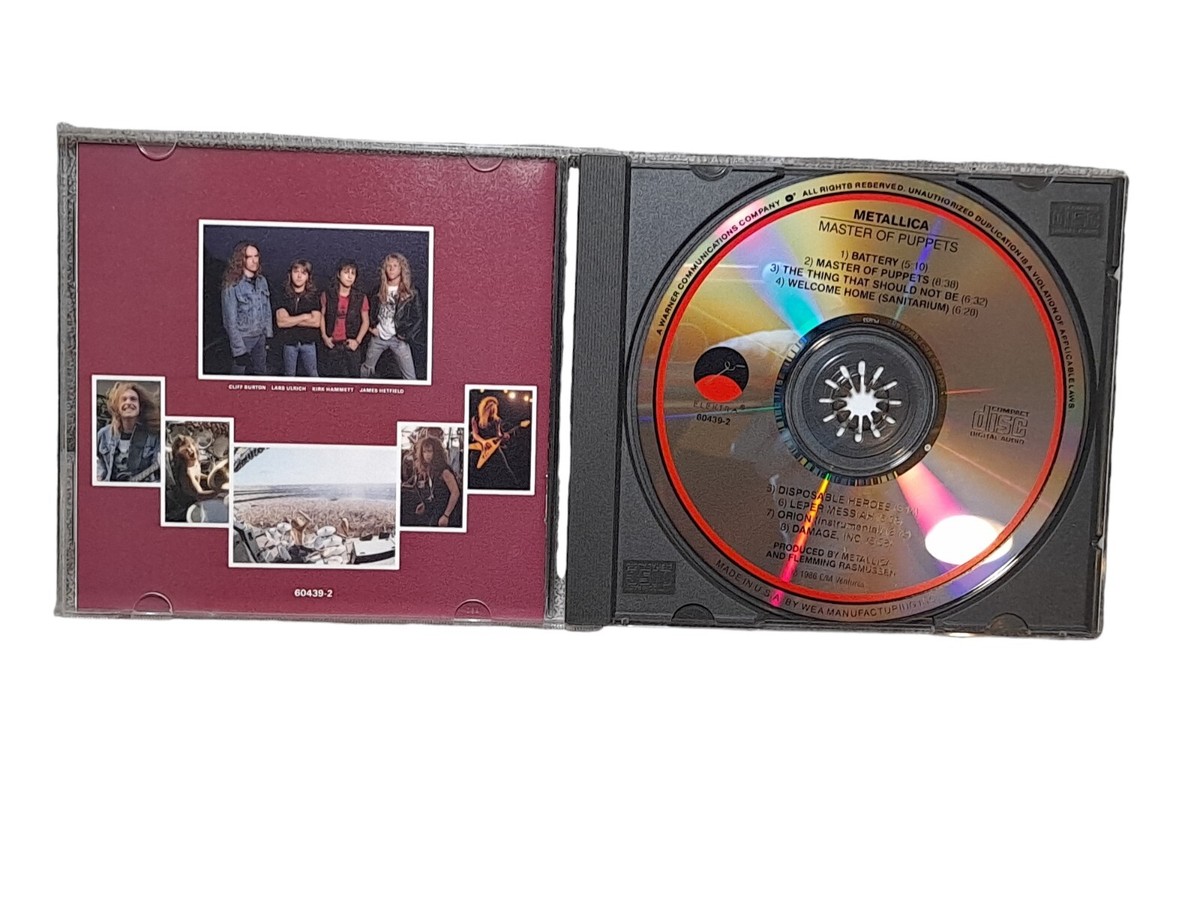 METALLICA Master Of Puppets CD Elektra 9 60439-2 Metal | eBay