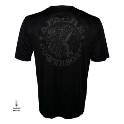 Apache Legend Performance Tech Tee | Carbon on Black