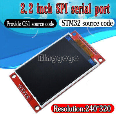 2.2'' 2.2 inch 240x320 ILI9341 SPI TFT LCD Display module 51/AVR/STM32/ARM/PIC
