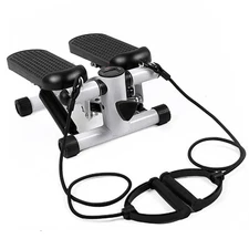 Stepper for Home Exercise,Portable Stair Stepper w/ LCD Monitor&Resistance Bands
