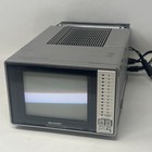 Vintage 1985 Sharp 5H12 Analog CRT Portable 5 Color TV Monitor Retro Gaming