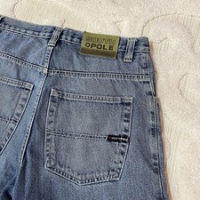 Crazy Vintage Y2K Southpole Embroidered Hip Hop Baggy Jean Shorts Denim Jorts 32