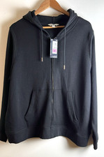 M&S - FULL ZIP HOODIE - SIZE 22 - BLACK