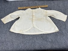 antique shirt blouse child white cotton button front unisex early 19th original