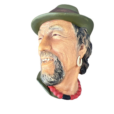 Vintage England Bossons Congleton Imagical Figure Head Tibetan-GREAT CONDITION!!