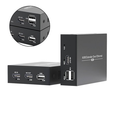 150M HDMI KVM Extender IP Cat5e/6 Cable HDMI USB Extender PC Switch RX TX