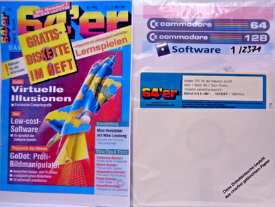 COMMODORE 64/128 -- 64's ISSUE 7/93 (MARKET & TECH - FLOPPY DISK TO BOOKLET)