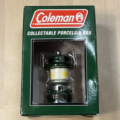 2000 Coleman Camping Lantern Porcelain Hinged Trinket 3'' Box New in Box 