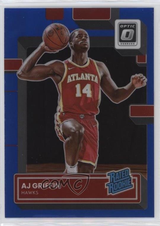 2022 Panini Donruss Optic Rated Blue Prizm 2/49 AJ Griffin #204 Rookie RC 14t3