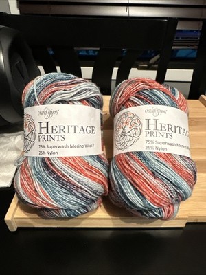2 Cascade Yarns Heritage Prints 437 Yds Superwash Wool Nylon Color #124