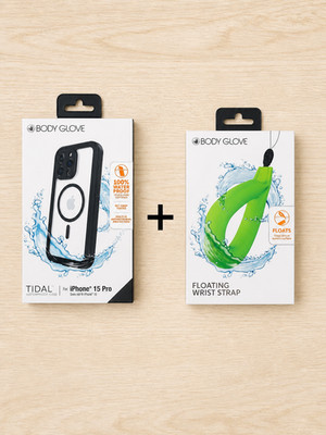 Body Glove Tidal Waterproof Case + Floating Wrist Strap (Free) iPhone 15 Pro