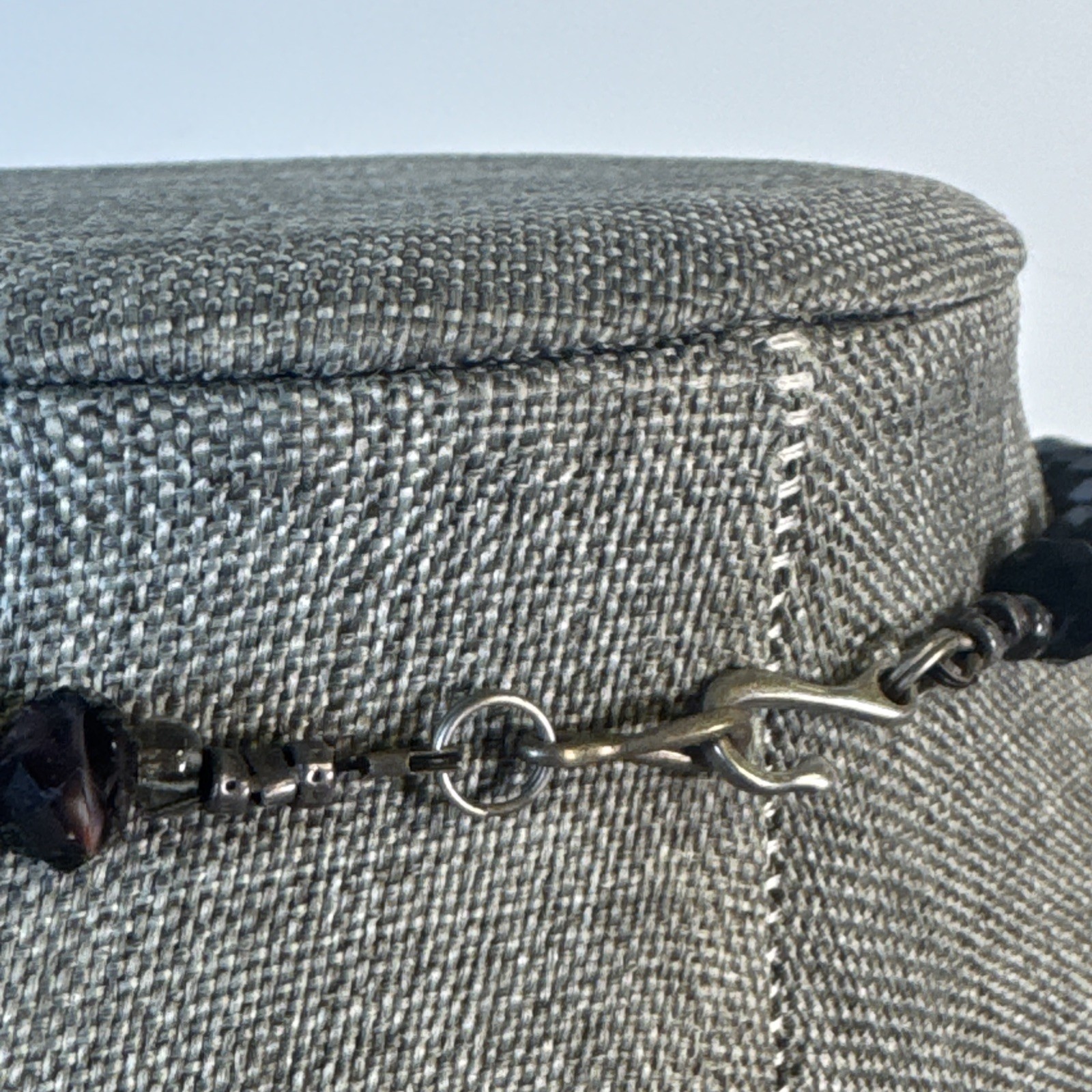 Handcrafted Beads Black Rectangular Iridescent Ab… - image 5