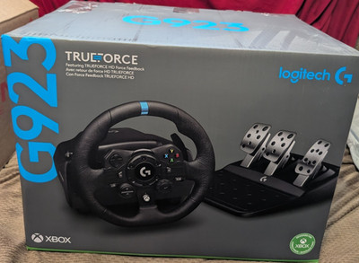 Logitech G G923 TRUEFORCE Force Feedback Racing Wheel & Pedals Wired Xbox/PC