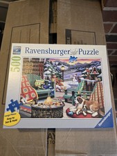 Ravensburger 500 Piece Puzzle Cozy Winter Scene Complete Open Box