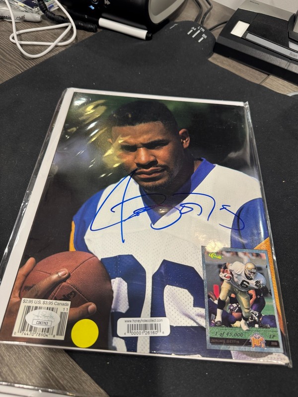 Future Stars Magazine Jerome Bettis Autographed JSA