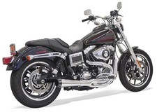 Bassani Road Rage II 2-into-1 Full Exhaust System Chrome Harley Davidson Dyna