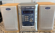 Vintage Aiwa Micro Mini Hi-Fi CD Bookshelf Stereo System XR-M191/ No Remote