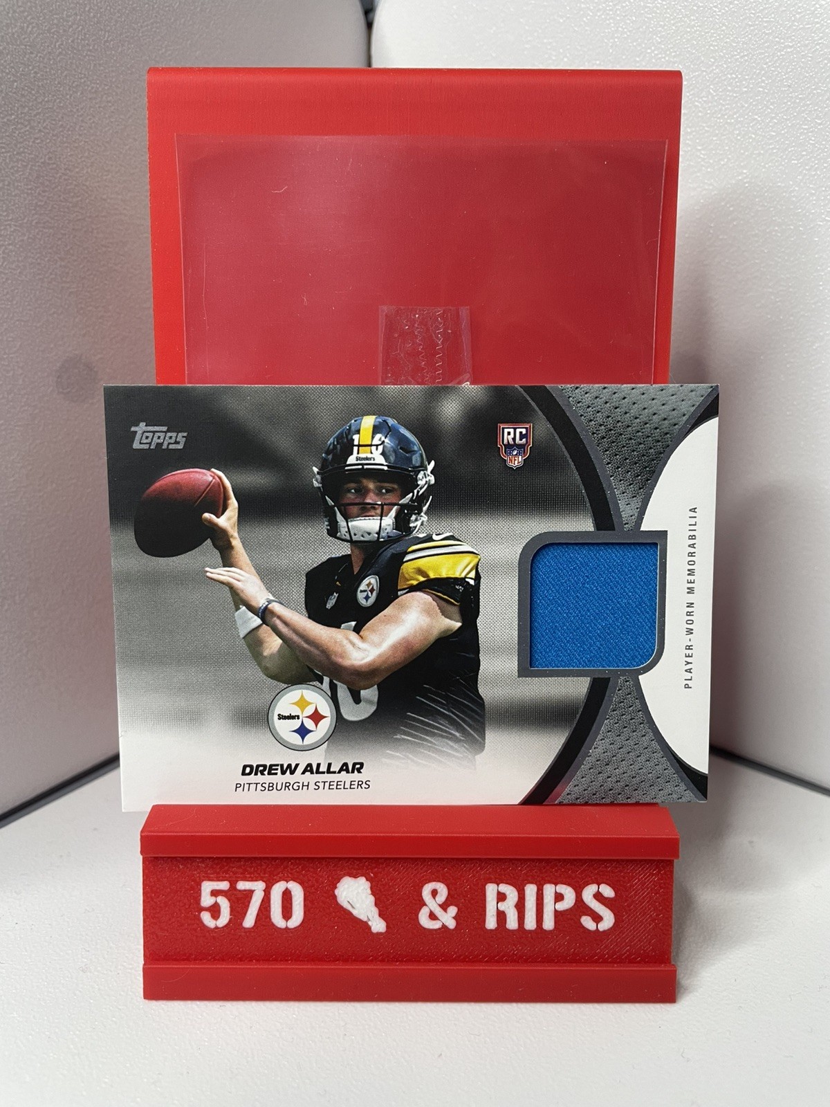2026 Topps Drew Allar Steelers Rookie Material #RMC-DA Blue Patch
