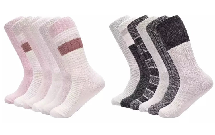 Women's Super Soft Boot Socks ~ Lucky Brand 12 Pair: 6 Pinks & 6 Darks s5-10 NEW - Image 3 of 4