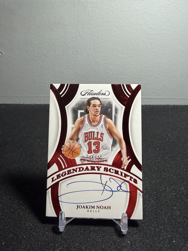 2024-25 Panini Flawless Joakim Noah Bulls Legendary Scripts Auto #LSC-JNO #/15