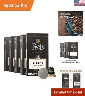 Bittersweet Nerissimo Espresso Capsules - Intensity 11, 50 Count Nespresso Pods