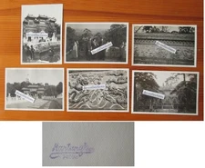 CHINA 6 antique photos 1930's including photographer Hartung's Peking