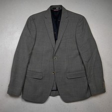 NEW Tommy Hilfiger 40R Gray Wool Solf Shoulder Mens Blazer Jacket Sport Coat