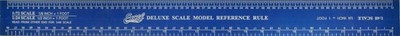 Excel Tools 55779 Deluxe 12-Inch Scale Ruler for Modeling