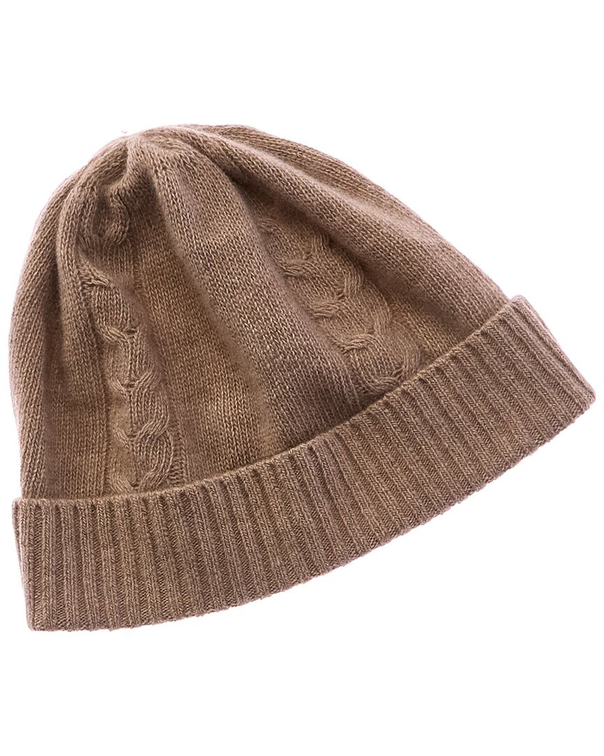 Portolano Plain Jersey Wool - Cashmere-Blend Hat Men's Brown Os