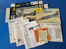 Heller Cadet lotto di 4 istruzioni di montaggio per kit modellini aerei scala 1:100