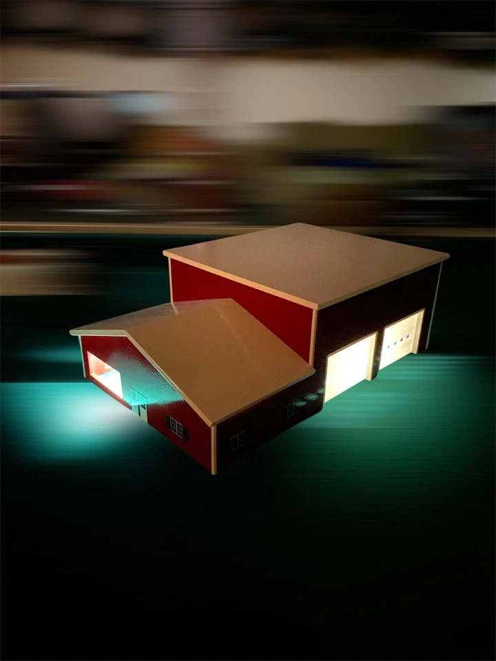 1/64 Farm Dealership 50x80 Red Sides White Roof - Image 4 of 4