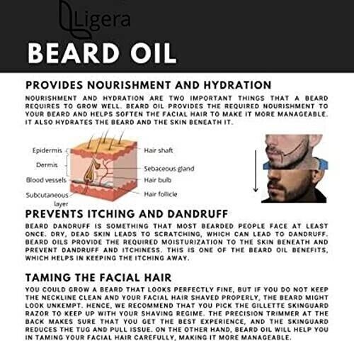 Beard Growth Oil Serum Grooms Beard Mustache boosts hair growth Beard Oil 1 oz