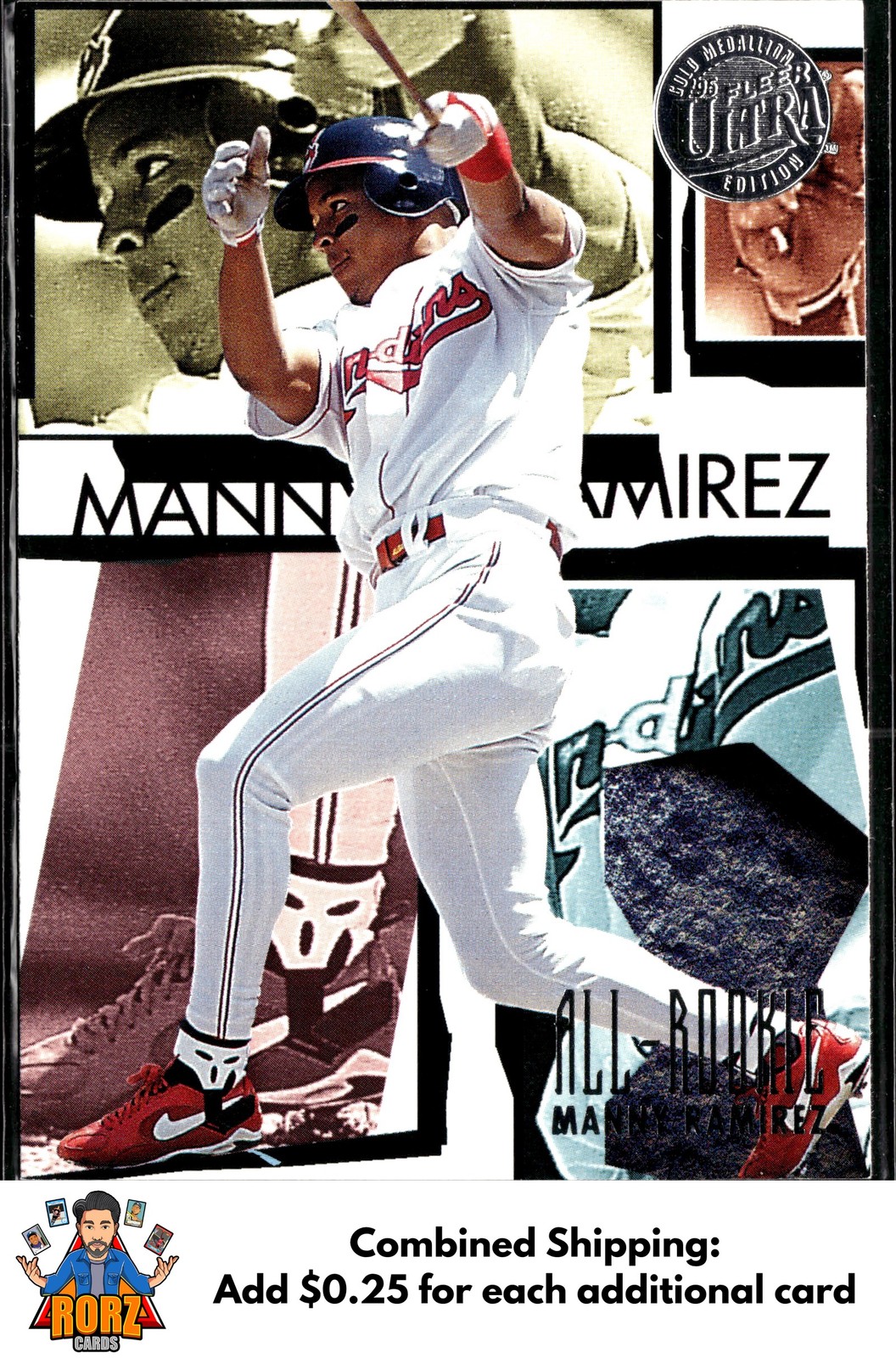 1995 Ultra #9 Manny Ramirez All-Rookies Gold Medallion Cleveland Indians