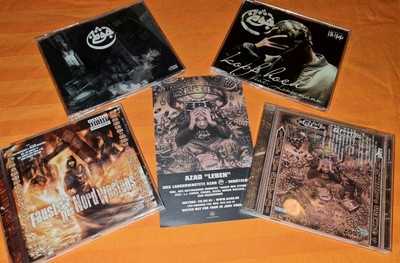 4CDs Azad Sammlung Paket Napalm Kopf Hoch Faust des Nordwestens Bushido Savas
