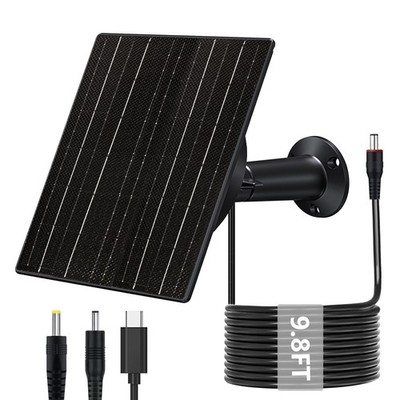 Zivif 10W Solar Panel for 5V/12V Security 10400mAh Battery   Output