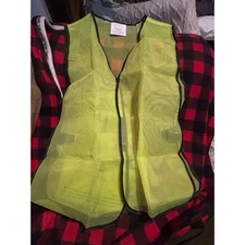 10 pc Universal High Visibility Safety Vest Neon Yellow Mesh Construction Work