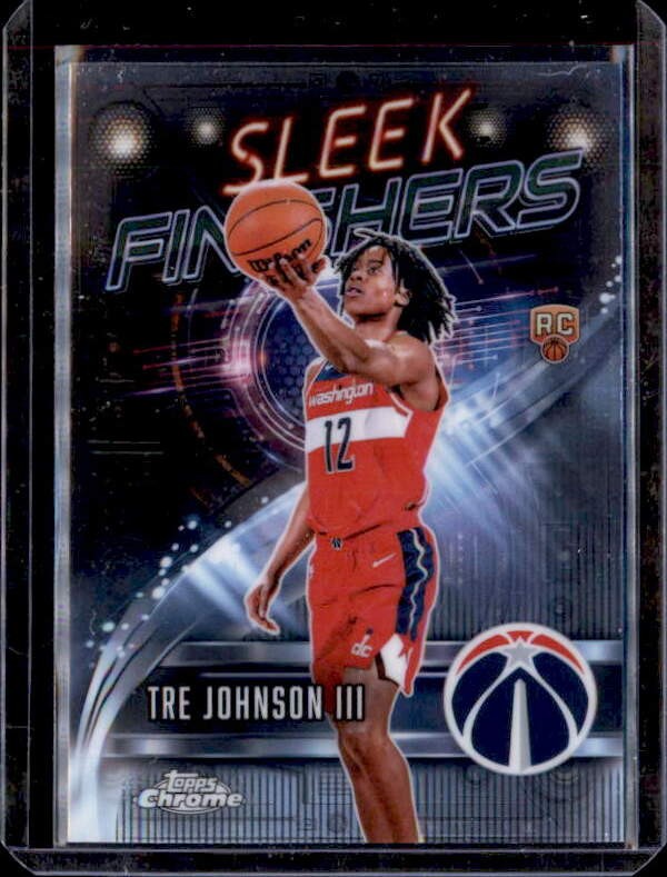 2025-26 Topps Chrome #SF-26 Tre Johnson III Sleek Finishers