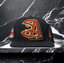 New NBA Atlanta Hawks Pro Standard Fur Logo SnapBack Hat Black Flat Brim Cap