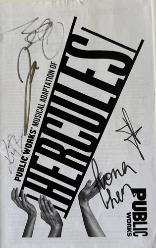 Hercules - Off Broadway Playbill - Aug 2019 - Cast Signed - Jelani Alladin - Picture 1 of 2