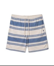 Polo Ralph Lauren Striped Spa Terry Shorts - Patina Stripe 2XLT