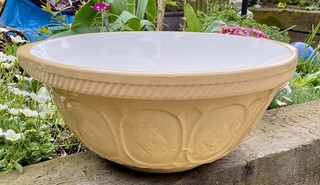 Large Vintage Green & Co Ltd Gresley Made In England Vintage Mixing Bowl 12 inch