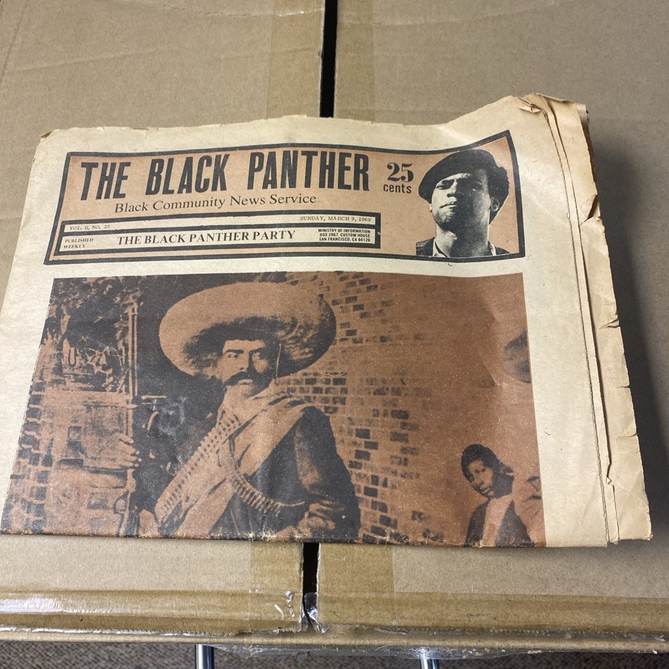 The Black Panther Newspaper 1969 Viva Zapata March 9th 1969 eBay