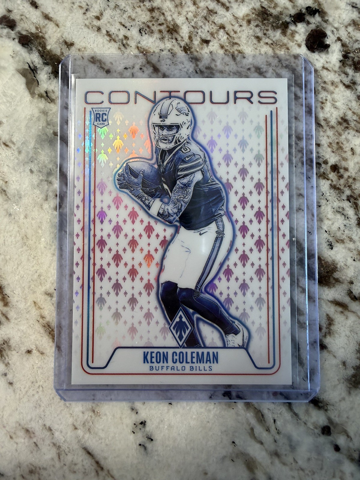 KEON COLEMAN 2024 PHOENIX CONTOURS ROOKIE ORANGE PRIZM BILLS RC /80