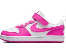 Nike Big Kid's Pink/White Low Recraft Shoes 6Y