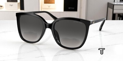 MICHAEL KORS MK2137U 30058G Square Black Dk Grey Grad 57 mm Women's Sunglasses