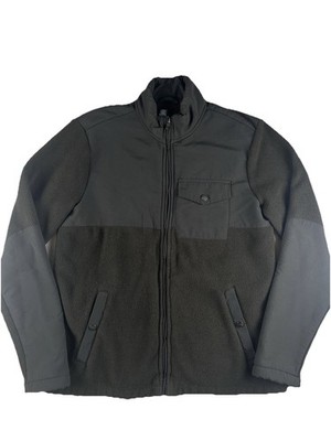 Vuori Men s V537 Pine Peak Full Zip Jacket Hybrid Fleece Mock Neck Size Large