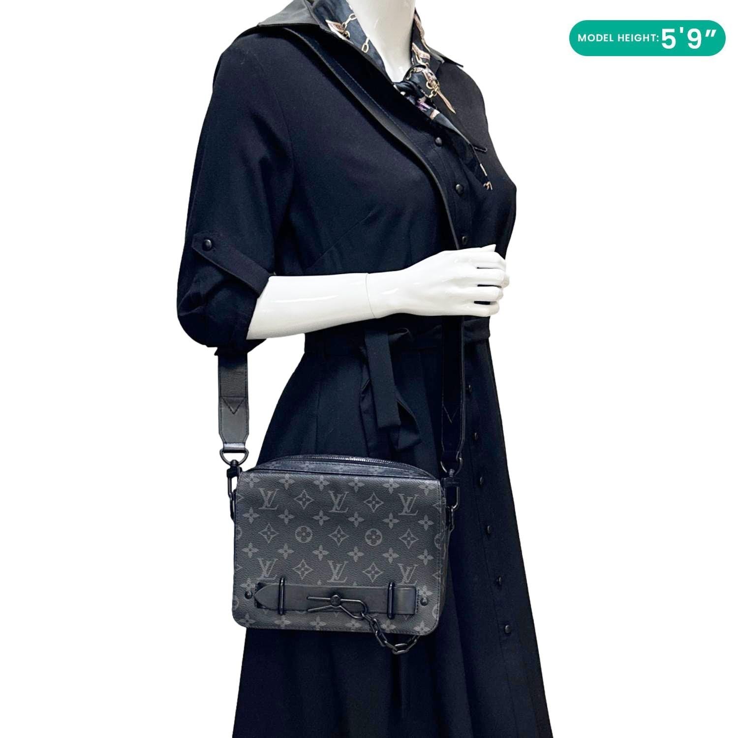 LOUIS VUITTON Steamer Monogram Eclipse Messenger … - image 2