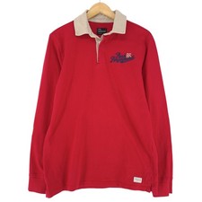 Peak Performance Vintage Pull-Over Homme Rouge Coton Gc3 Taille L